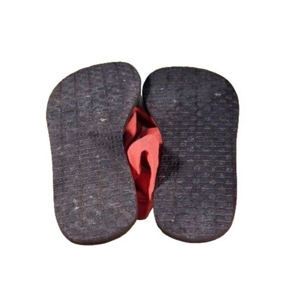 Sanuk Yoga Slingback Sandals Women Sz 8 Red Flat Boho‎ Summer - Picture 6 of 7